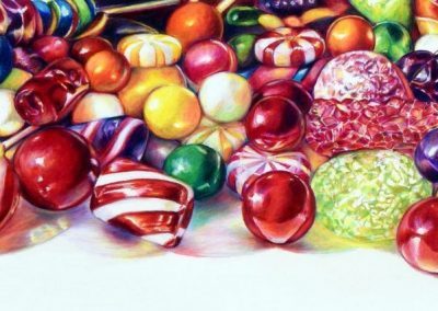 candy still life drawing