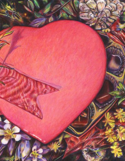 Kate Woodliff O'Donnell: Heart-shaped box drawing